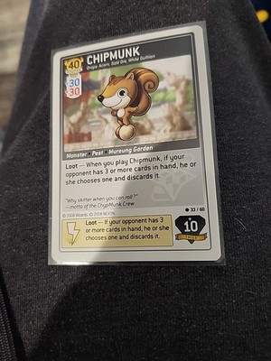 Maplestory iTCG NPC  - Chipmunk 33/60 - WOTC 2008