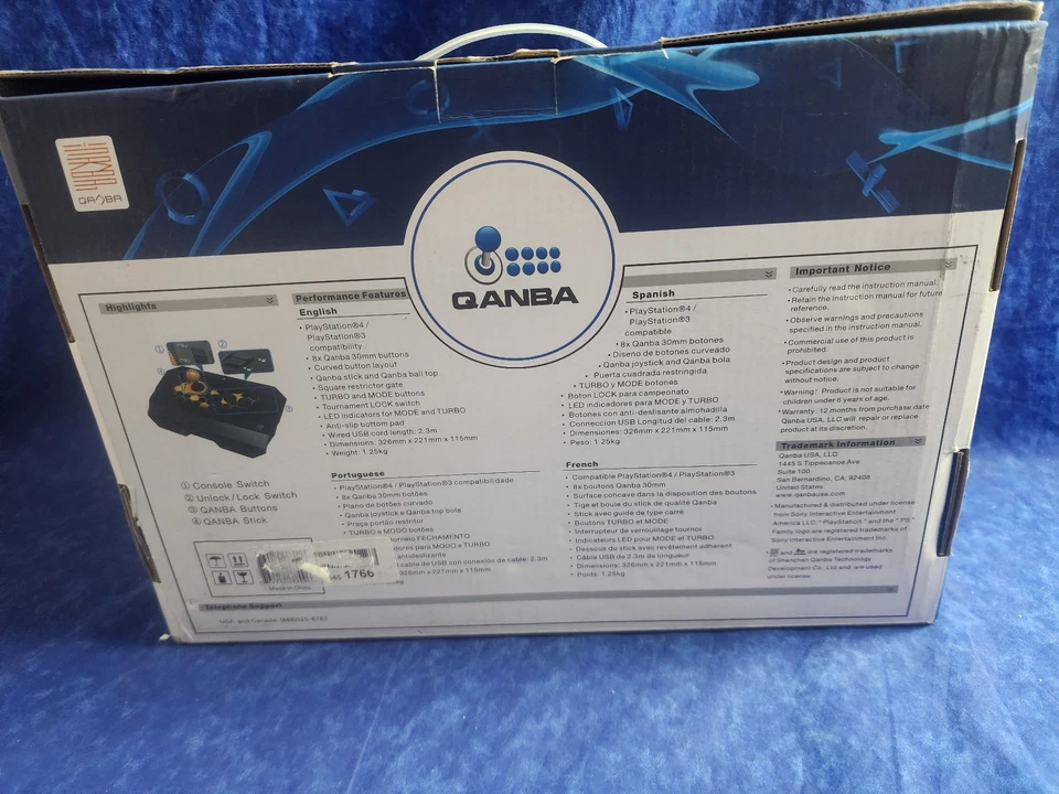 Qanba Drone Joystick Arcade for PlayStation 4 and PlayStation 3 and PC - Image 2 of 2