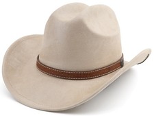 Western Cowboy Hat for Women Men Small Short Wide Brim Beach Cowgirls Cattlem...