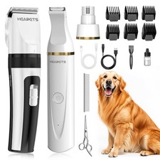 Dog Hair Clippers for Grooming Kit and Dog Paw Trimmer Nail Grinder for Groom...