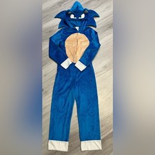 Blue and White Sonic Kids Costume