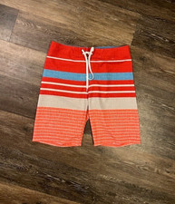 Men's Old Navy California Board Swim Shorts, Size 32 Red, Pockets, Ex Cond!