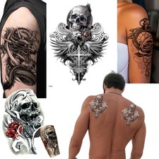 Unisex Colored Temporary Tattoo Sticker: 1 Pack