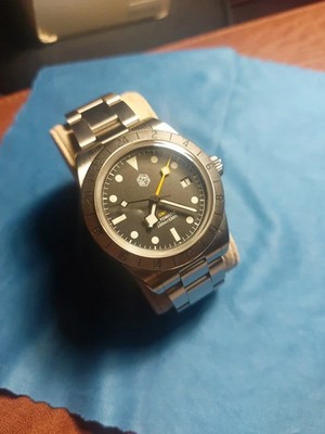 San Martin SN0054GC Automatikuhr GMT Stahl Zifferblatt anthrazit.