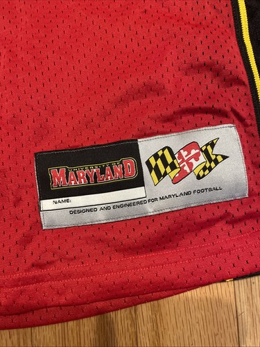 Under Armour Maryland Terrapins Red NCAA Football Jersey Mens Large #12 Outlaw - Picture 6 of 16