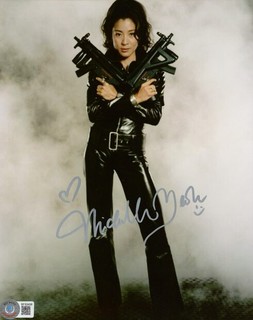 Michelle Yeoh Actress Wicked Signed 8x10 Color Photo AUTO BAS Beckett