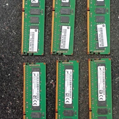 Micron 48GB (6x8GB) PC4-2133P DDR4 DIMM ECC 288-Pin SDRAM Memory