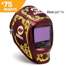 Miller Digital Infinity Imperial Welding Helmet Wclearlight 4x Lens 296784