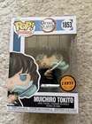 NEW! Demon Slayer Funko 1853 Chase Muichiro Tokito! Pop Protector!