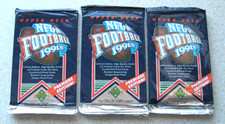 3x 1991 Upper Deck  NFL football cards lot Joe Montana AUTOs UNOPENED WAX PACKS 
