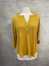 Notations Women's Gold Blouse Size XL