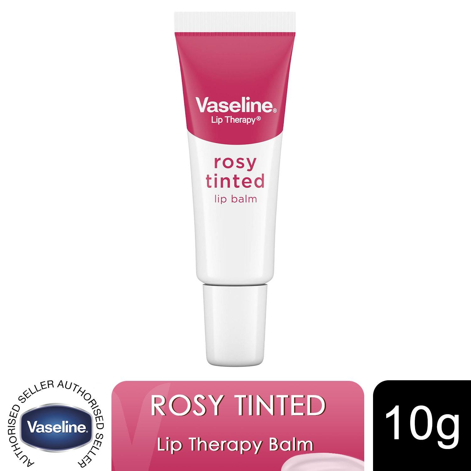 Vaseline Lip Therapy Rosy Lip Balm Instant Softness Smoothness 10g