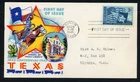 UNITED STATES FLUEGEL COVER LOT #27 1945 TEXAS Statehood Centenary FDC $$$