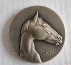 1.15  OZ COUNT FLEET TRIPLE CROWN WINNER MEDALLIC MACO RARE 999 SILVER COIN