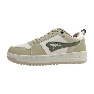 KangaRoos K-Top Juna Damenschuhe sportlicher Schnürer Beige Freizeit