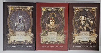 William Shakespeare's Star Wars Pt First, Second and Third NEW $66 Value #V
