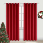 Christmas Curtains 84 Inches Long, Blackout Drapes for Bedroom, Sliding Glass...