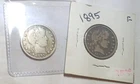 Lot of 2 U.S. Quarters 90% Silver 1897 P 1895 P Barber Lot  #34