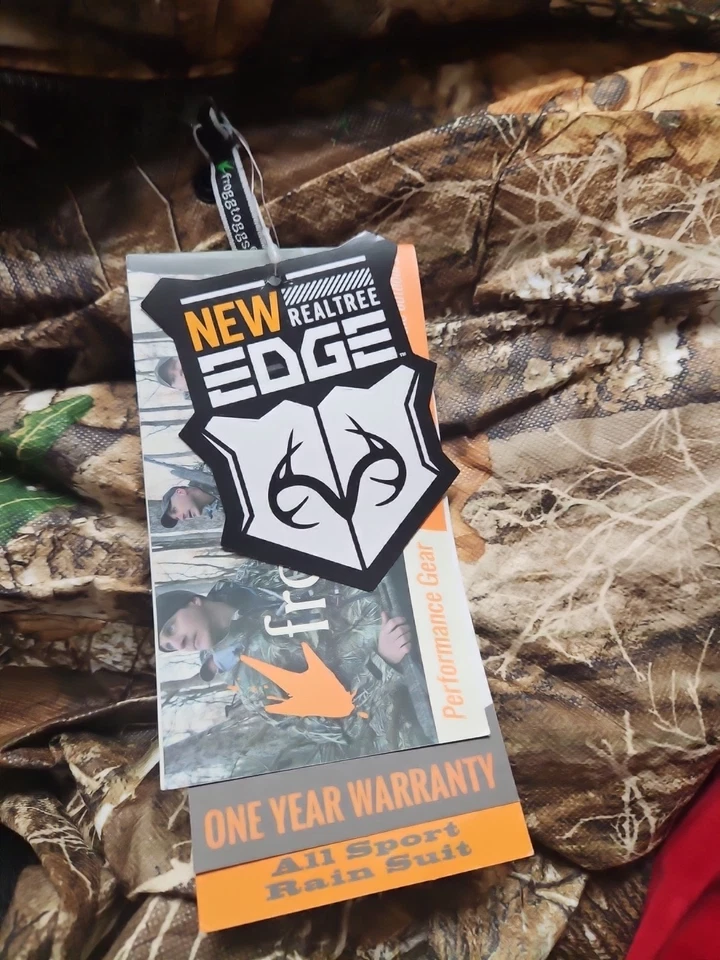 NWT Frogg Toggs All Sport Rain Jacket Pants Suit Combo Realtree Edge Camo XL - Image 2 of 4