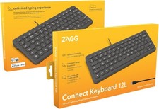 ZAGG CONNECT LIGHTNING 12 INCH WIRED UK LAYOUT KEYBOARD - BLACK - 103211038