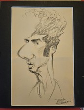 Seinfeld's Kramer Original Sketch By  David O'Keefe, Bonus Sketch On Back.