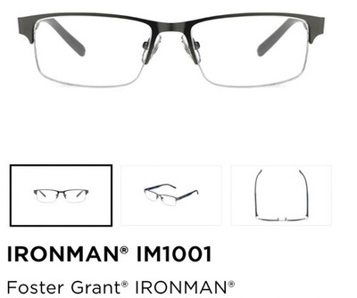 Foster Grant Ironman Reading Glasses IM1001 1.25x