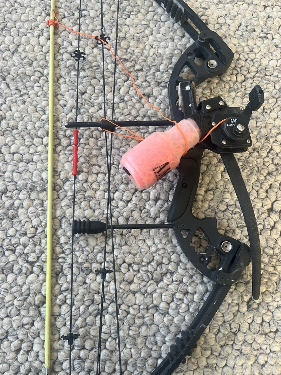 Set Profesional De Pesca Con Arco Y Catapulta | Incluye Carrete Y Dardos | Multicolor | Acero Inoxidable