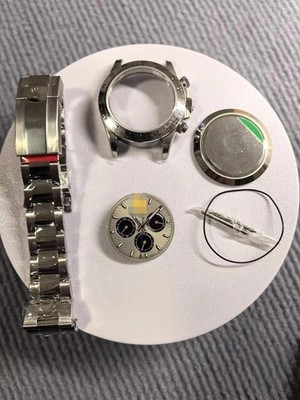 DIY SET for 40MM watch case + dial + hands +904L Strap Suitable for 4130 4131