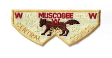 Muscogee Lodge 221 S28 1942-2002 IWC Central Council YEL Bdr