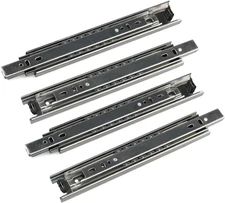 2 Pairs 9" Full Extension Ball Bearing Telescopic Drawer Slides Slide Rails (9 I