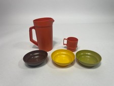 Vintage 1980s Tupperware Toys Play Set Pitcher Bowls Mugs