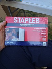 Staples Premium Photo Paper - High Gloss - 4" X 6" - 50 Sheets Inkjet Printers
