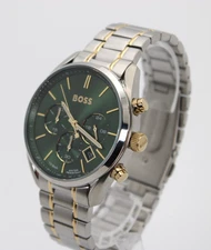 HUGO BOSS Champion HB1513878 Green Dial Men's Watch 44mm