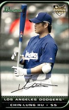 Chin-Lung Hu 2008 Bowman #208 Dodgers MLB READ FREE SHIPPING AutographDen