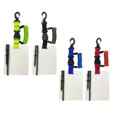 Writing Slate for Scuba Diving with Clip and Pencil Underwater