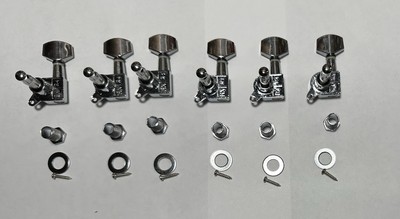 Unbranded 6-in-Line Chrome Guitar Tuners