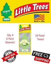 Little Trees 60433 Jasmin Scented Hanging Air Freshener for Car  Home 24 Pack 