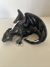 Black Flying Dragon Figurine/ Ornament Resin Dragon Decor