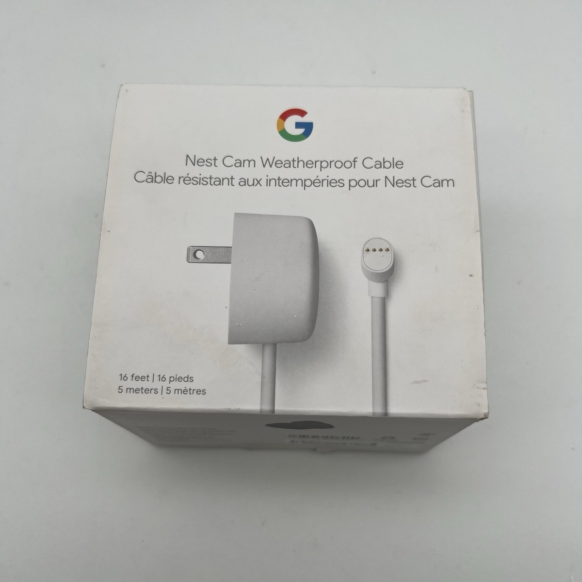 Google Nest Cam Battery Weatherproof Cable 5M/16Ft (GA02277-US