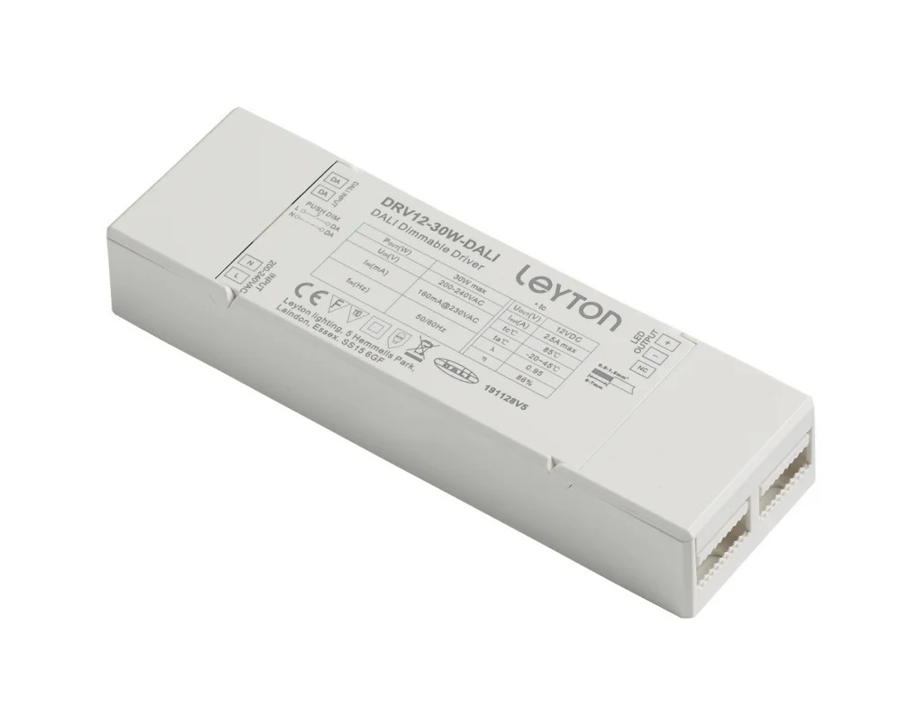 12v 30w DALI Dimmable LED Driver Constant Voltage DRV12-30W-DALI