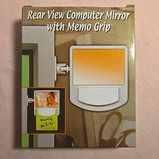 Rear View Computer Mirror with Memo Grip