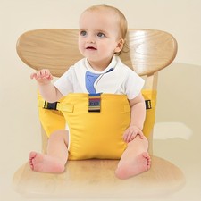 Universal Dining Chair Seat Belt - Adjustable Portable Strap Yellow