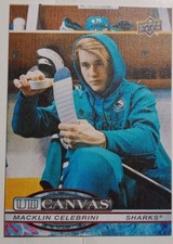 Macklin Celebrini 2025-26 Upper Deck Canvas Card Actually Feels Like Canvas!