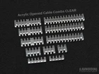 PC Acrylic Cable Combs - CLEAR Cable Management 1 pc