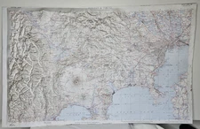 Raised Relief 3D Plastic Topographical Map Central Japan FUJI-SAN AMS L571P 9-52