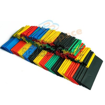 127/328PCS 2:1 Polyolefin Heat Shrink Tube Sleeve Wrap Wire Assortment 7/8Size
