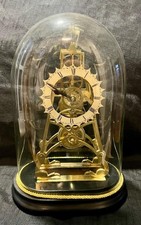 Antique skeleton clock English fusee