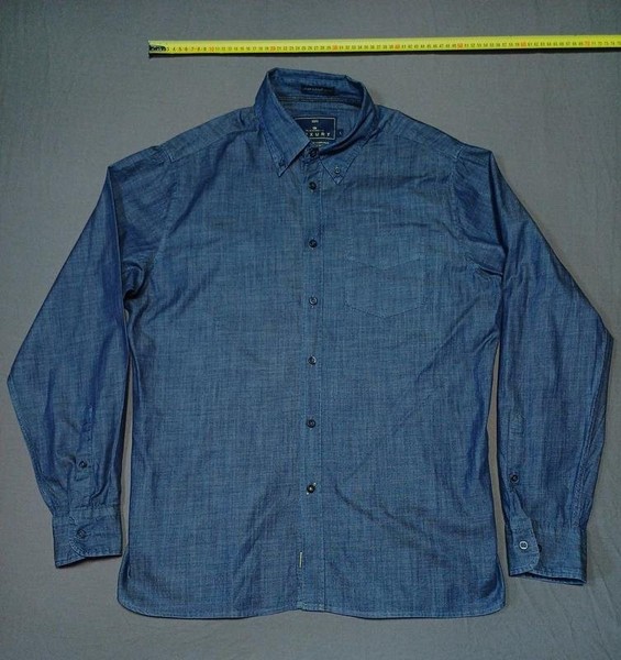 Men Blue Harbour Shirt Black Cotton 40 /L / 48