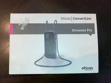 OTICON CONNECTLINE BLUETOOTH STREAMER PRO 1.3A FOR OTICON HEARING AIDS + Tv Adap