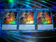 3x Knightmare Unicorn Alt Art 1st Edition Super Rare RA01-EN043 Yu-Gi-Oh!
